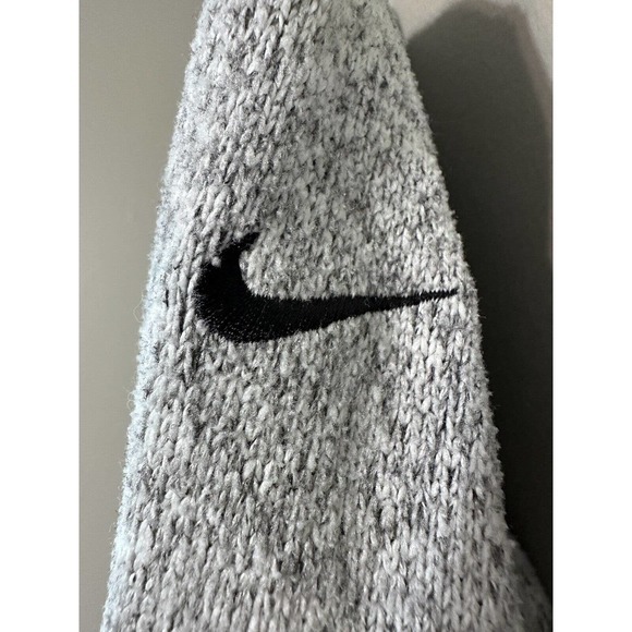 Nike Drifit Womens fleece hoodie Pullover Thin Sweater Heather Grey Size XS #734 - Picture 6 of 14